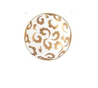ADERFETBI Reusable Plates Porcelain Dish Snack Dish Hotel Restaurant Cold Dish Dessert Dish Dinner Plate(B)