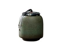 ADERFETBI Tea Coffee Sugar Canisters Kitchen Ceramic Tea Caddy, Household Sealed Storage Jar, For Black And Dark, Small Packaging