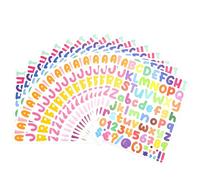 ADERTOS 15 Sheets Number and Letter Stickers, Alphabet Number Stickers Self Adhesive Letters Stick On Letters Vinyl Sticky Letters Small Capital Letter Decals for Scrapbooking Mailboxes Craft Signs