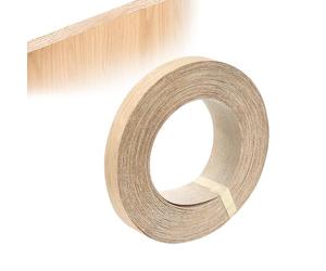 ADERTOS 19mm Real Oak Edging Tape - 10m Iron On Edging Strip Pre-Glued Oak Veneer Edging Tape Hot-Melt Adhesive Wood Trim Edging for DIY Application, Edge Tape Edge Banding for Shelves and Panels