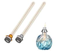 ADERTOS 2 PCS Oil Lamp Wick 6.1 Inch Fragrance Oil Lamp Wick Replacement Small Oil Burner Wick Air Control Catalytic Burner Lamp Wick for Catalytic Burner Diffuser Aromatherapy Decor, Gold & Silver