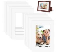 ADERTOS Picture Mounts, 12 PCS A3 White Picture Photo Mounts Mats Square Photo Frames Mounts Picture Frame Mat Board A3 Mount for A4 Picture Image Display Artwork or Paintings - Acid Free