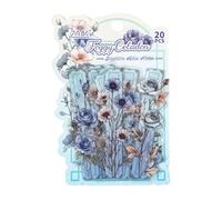 Adesivi Floreali Vintage Journaling | 20 Pezzi Decal Per Computer | Adesivi Per Busta Adesiva | Sticker Decorativi Peer Planner Diari Scrapbooking Artisti Insegnanti Bambini Designer Notebook Album Cr