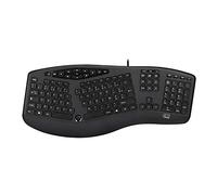 Adesso Akb-160UB Truform Media 160 USB Ergonomic Desk Keyboard, Black