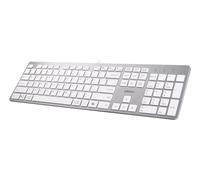 Adesso EasyTouch AKB-730UW-UK - UK Layout USB C Multi-OS Scissor Switch Keyboard with Copilot AI Hotkey, Type C Keyboard with Hub, Built-in USB-A/C Ports and 3.5mm Aux - Quiet, Slim Design