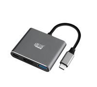 Adesso AUH-4010 laptop dock/port replicator USB 3.2 Gen 1 (3.1 Gen 1) Type-C Grey