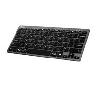 Adesso EasyTouch 7000 Multi OS Multi-Device Bluetooth Scissor Switch Keyboard with Copilot AI Hotkey - Wireless, Rechargeable, Quiet Keystrokes WKB-7000BB