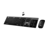 Adesso EasyTouch 7300 USB C Wireless Scissor Switch Keyboard and Mouse Combo with Copilot AI Hotkey - Multi-OS Compatible for Mac, Quiet Switches, Type C 2.4GHz Dongle