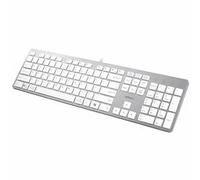 Adesso EasyTouch AKB-730UW-UK - UK Layout USB C Multi-OS Scissor Switch Keyboard with Copilot AI Hotkey, Type C Keyboard with Hub, Built-in USB-A/C Ports and 3.5mm Aux - Quiet, Slim Design