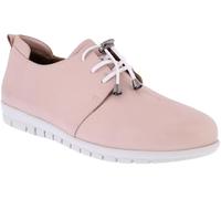 Adesso Ladies Leather Shoes Womens Soft Comfort Cushioned Colourful Trainers Flat Everyday Lace Up Pumps (Blush, UK Footwear Size System, Adult, Women, Numeric, Medium, 7)