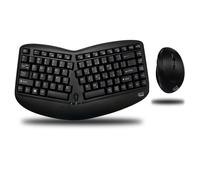 Adesso Tru-Form Media 1150 - Wireless Ergo Mini Keyboard & Mouse