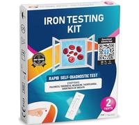 ADESTE Iron Testing Kit | Iron Deficiency Test at Home | 5 Minutes 2 Tests