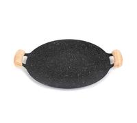 ADESUGATA Korean Round Nonstick Baking Pan, Round Grill Pan, Outdoor Camping Pan