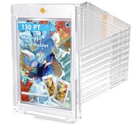 Adevar 18pcs 130PT Magnetic Card Holder for Trading Cards Sleeves Card Saver Trading Card Sleeves for Standard Cards, Yugioh Cards, Sports Cards, Football Cards, TCG Cards Top Loads