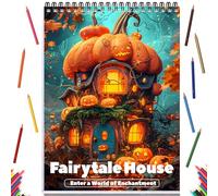 ADEVIAN Adult Coloring Book: 24 Magical Architecture Designs, Thick Ivory Paper, Spiral Bound, Ideal for Relaxation & Gifting