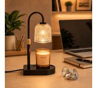 Adewalk Candle Warmer Lamp with Timer: Candle Warmers with 2 Bulbs Height Adjustable Dimmable Wax Melt House Warming Gifts