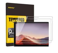Adeway [2 Pack] Tempered Glass Screen Protector for Surface Pro 7/Surface Pro 7 Plus 12.3 Inch, Compatible with UAG Case, Scratch Resistant, HD Clear, High Responsivity (1866 Model)