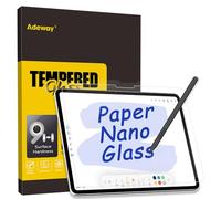 Adeway Paper Feel Glass Screen Protector for Surface Pro 12 Inch 2025, 9H Hardness, Anti-Glare, Paper-Like Writing Surface, Compatible with Surface Pen, 2 Pack