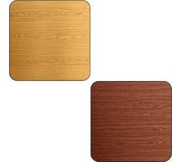 Adexa TT3030WN Laminated Square Table Top, Reversible Walnut/Natural, 30 Inch x 30 Inch