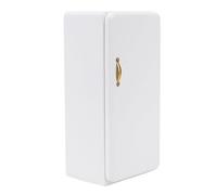 Adfaga 1:12 Scale Dollhouse Refrigerator Miniature White Modern Kitchen Furniture Realistic Wood Four Tier Mini Fridge For Doll House Accessories And Decor