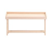 Adfaga 1:12 Scale Dollhouse Shelf Display Rack Miniature Wooden Stand Shelf DIY Furniture Model for Room Decor Living Room Bedroom Study Birch Wood 15.6x6cm (Fruit and vegetable rack-2)