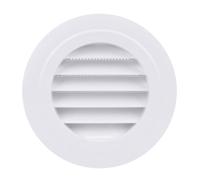 Adfaga 100mm Round Vent Cover 4 Inch ABS Oblique Louvre Exhaust Grille for Bathroom Office Durable Weather Resistant Ventilation System