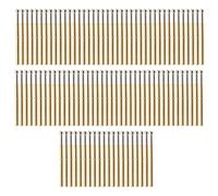 Adfaga 100Pcs P125D Probe Pins Spring Loaded Test Probes Big Round Head Pogo Pins for PCB Circuit Board Testing Electronic Components Brass Material 2.02mm Diameter 33.35mm Length