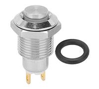 Adfaga 10mm Stainless Steel Push Button Switch Momentary Start Switch for Doorbell Access Control Equipment Start 3V Welding Foot Switch M10 Thread