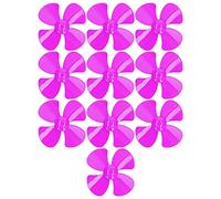 Adfaga 10Pcs 40mm 4 Plastic Propeller High Thrust Durable Lightweight DIY Boat Car Propeller for RC Models ABS Material Colorful Small Size Easy to Install (Rose Red)