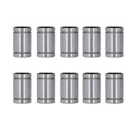 Adfaga 10Pcs LM8UU Linear Motion Bearings Premium Quality Smooth Gliding Low Noise Cylinder Guide Rails for 3D Printers CNC Machines Stainless Steel 8mm Inner Diameter 15mm Outer D
