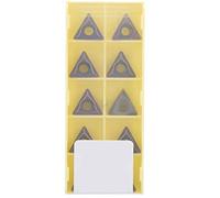 Adfaga 10PCS Premium CNC Lathe Turning Inserts TCMT16T308 LF6018 Cemented Carbide Metal Cutting Blades for Industrial Machining and Manufacturing Processes