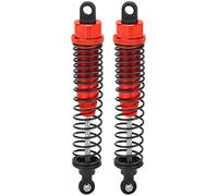 Adfaga 110mm Full Metal Adjustable RC Shock Absorber Damper Spring Suspension Kit for Slash 2WD High Performance Durable Racing Car Upgrade Parts Set of 2 (Red)