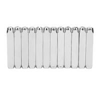 Adfaga 12Pcs 6mm 1/4 Inch Carbon Steel Stamping Tools Premium Metal Leather Jewelry Craft Stamps Set with Unique Patterns for DIY Metalworking Leather Crafting