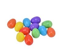 Adfaga 12pcs Glow in The Dark Easter Eggs LED Light Up Plastic Easter Decorations with Replaceable Batteries for Easter Party Holiday DIY Activities