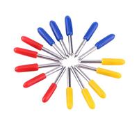 Adfaga 15PCS Professional Tungsten Carbide Blades High Precision Plotter Replacement Parts for Graphtec Cutting Machines 30° 45° 60° Angles with Protective Caps Durable 1.9mm Sha