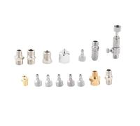 Adfaga 15PCS Stainless Steel Airbrush Adapter Kit with Quick Release Connectors for Airbrush Compressor Hose 1/8 1/4 Inch Male Female Fitting Set Professional Painting Tools Access