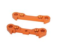 Adfaga 2 Pack Aluminum Front Lower Arm Fixed Block Plates for ZD Racing 1/7 DBX07 EX 07 RC Cars Heavy Duty Steering Stabilizer Upgrade Parts Orange Color Lightweight Durable Perfor