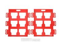 Adfaga 2 Pack Tool Storage Box Mounting Plates Heavy Duty Stainless Steel Wall Mount Base Organizer for Truck Workshop Garage Tools