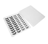 Adfaga 20 Pairs False Eyelashes Set Long Thick Curly Looking Lashes Voluminous Reusable for Party Stage Daily Makeup Soft Comfortable Handmade 2 Styles (002)