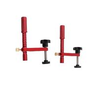 Adfaga 20mm Bench Dog Clamp Set Aluminum Alloy Woodworking Clamps with Protective Pads Red for Workbench Table Drilling Cutting Sanding Wood Projects
