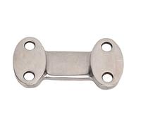 Adfaga 25mm Marine Grade Stainless Steel Deck Plate Heavy Duty Cam Buckle Mount Rustproof Tie Down Pad Eye for Boat Kayak Cargo Lashing Outdoor Waterproof Durable Marine Hardware