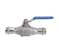 Adfaga 3/4 Inch Heavy Duty Ball Valve 304 Stainless Steel Clamp Type Full Port DN20 Manual Control Valve for Industrial Piping Systems Water Oil Gas Applications