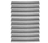 Adfaga 30 Holes Loose Leaf Binding Spine 22mm Inner Diameter Plastic Binding Rings 10PCS Set Durable PP Material Office Stationery Paper Organizer Supplies (Black)