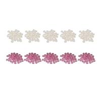 Adfaga 3D Flower Nail Art Decorations Light Change Nail Accessories for Women Girls Salon DIY Manicure Design 10 Bags Set (Rose Red)