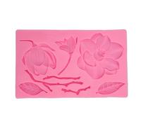 Adfaga 3D Flower Shaper Silicone Molding Tool Soft Flexible Reusable for Candle Wax Clay Chocolate Craft Making Cake Decoration Handicrafts