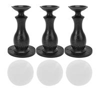 Adfaga 3Pcs Washer Door Stopper Front Load Washing Machine Door Holder Prop Rubber for Family Use Soft Durable Suction Cup Design Keep Door Ajar Air Circulation Prevent Mold for La (Black)
