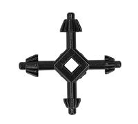 Adfaga 4 in 1 Drill Chuck Wrench Heavy Duty 45# Steel Multi Function Chuck Key with Alloy Teeth for Power Tools Professional Use Home DIY Workshop
