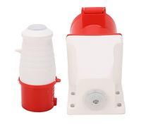 Adfaga 4 Pin Power Plug 32A 3 Phase Industrial Connector Socket Set Surface Mounted IP44 Rated for Heavy Duty Use in Industry Plants Airports Docks Power Plants Railways