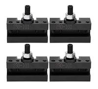 Adfaga 4Pcs Quick Change Boring Bar Holder High Precision CNC Lathe Tool Post 250101 Heavy Duty Carbide Insert Clamps for Metal Turning Milling Machining Operations