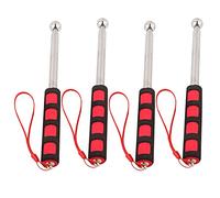 Adfaga 4Pcs Telescopic Rod Tool Portable Extending Long Pen Pick Up Stick Home Inspection Tool 120cm Heavy Duty Stainless Steel with Sponge Handle for Wall Ceiling Floor Maintenanc